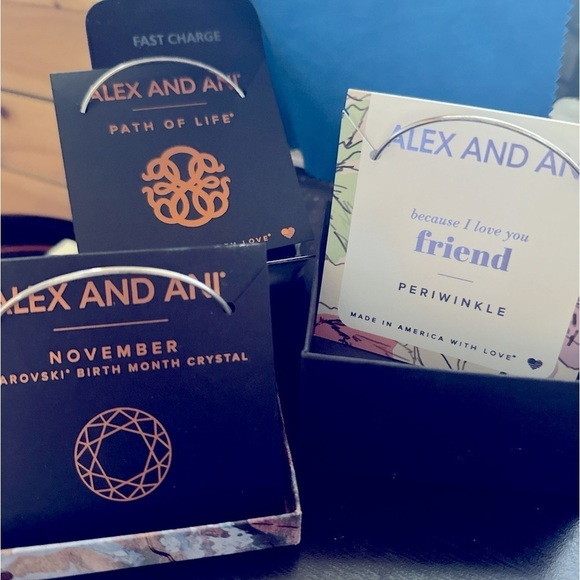 Alex and Ani 3 Bangles - Picture 1 of 9